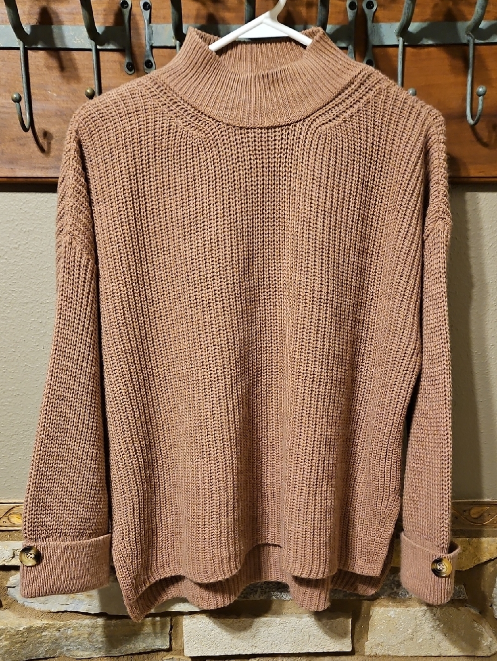 Sweater With Button On Sleeves Size Medium
